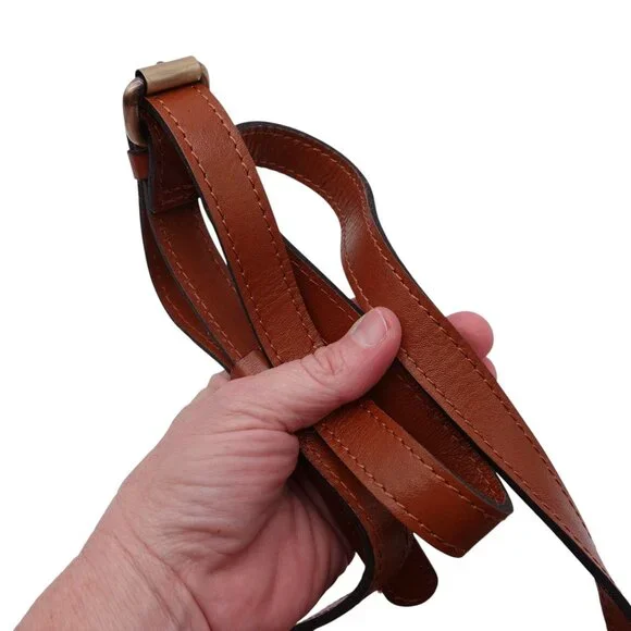 LN Patricia Nash Veneto Leather Crossbody Bag Mini Brown Heritage Collection - Picture 10 of 14